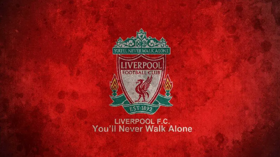 Footballer profile picture with the Liverpool club design