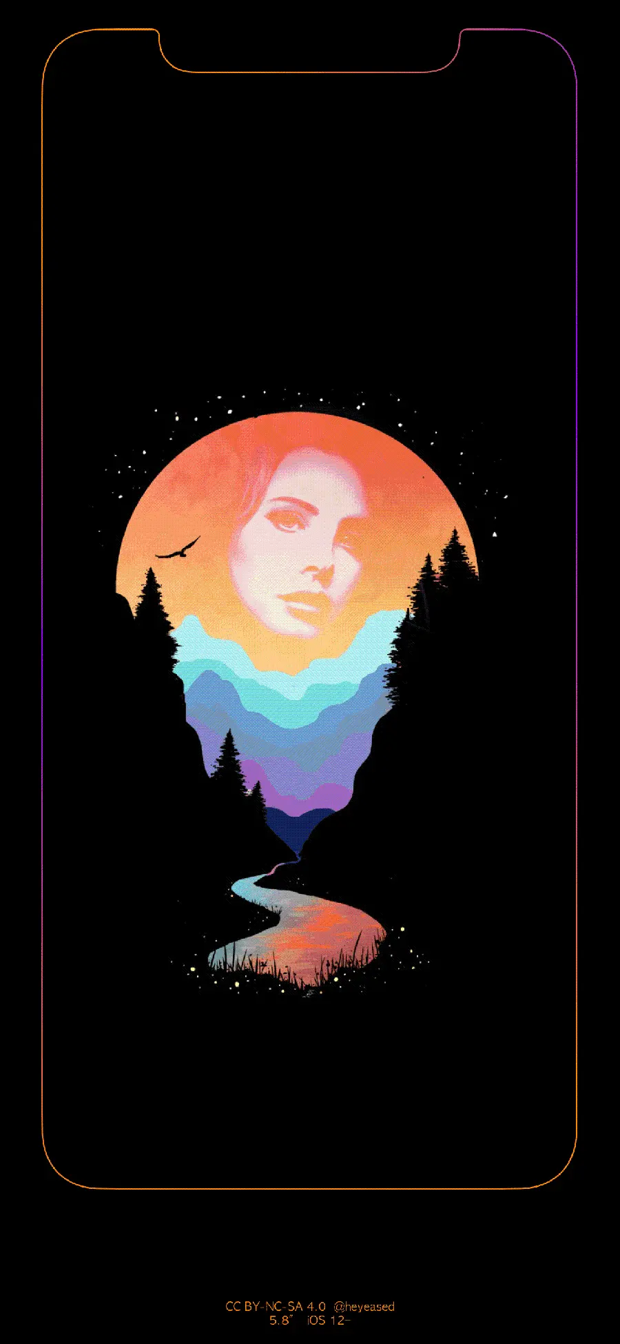 Cool painting wallpaper of Lana Del Rey for phone background