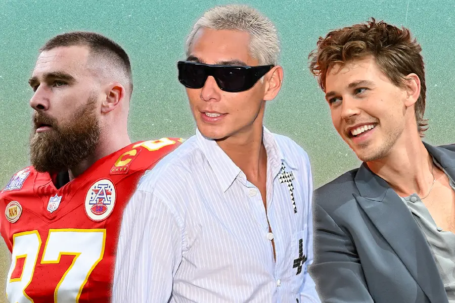 Background photo of several new men's hairstyles 1403