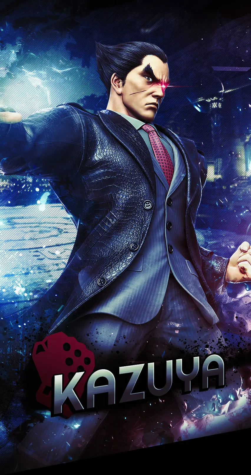 A suitable phone wallpaper photo of Kazuya Mishima