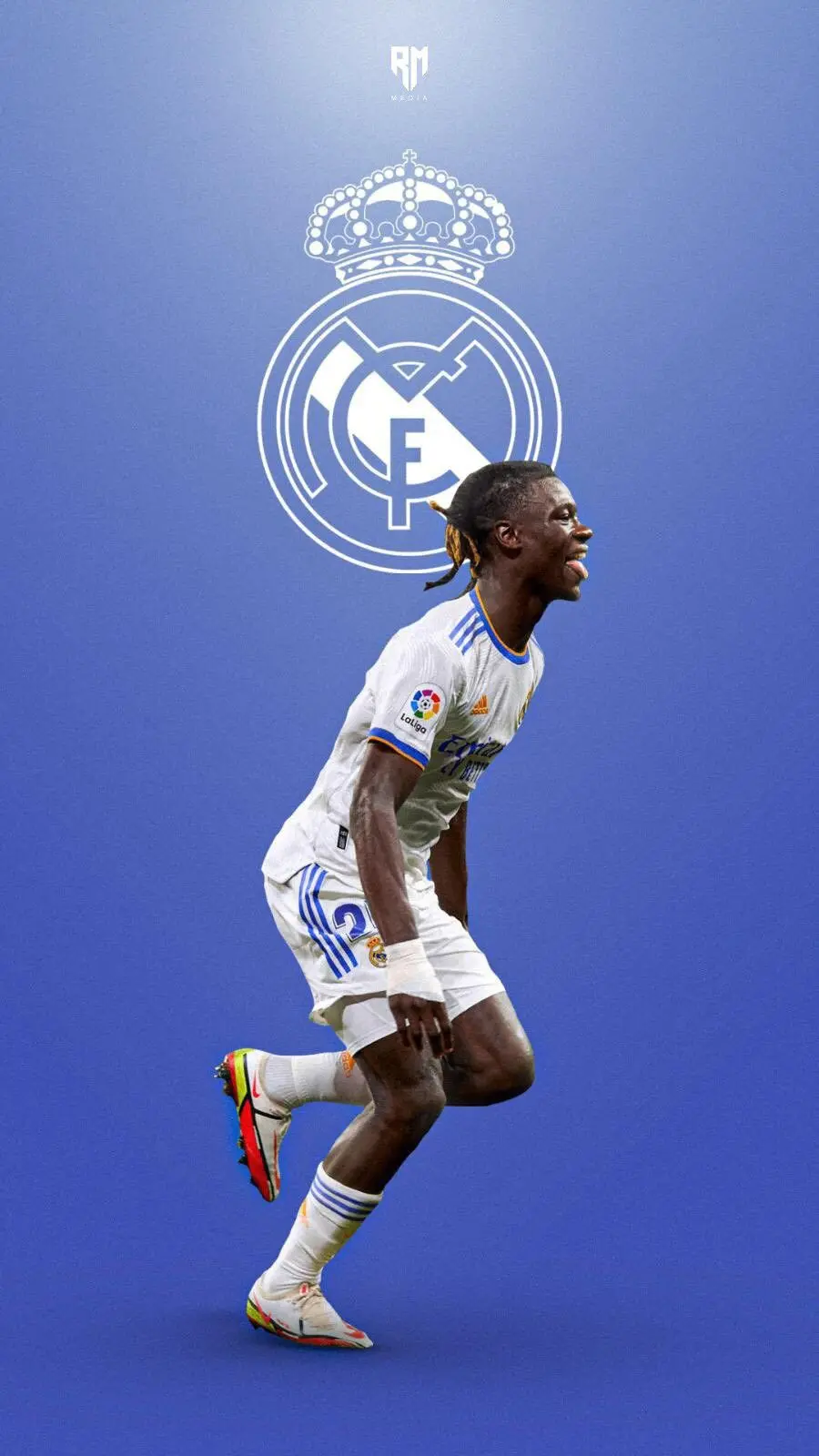Interesting and fun photo of the football character Eduardo Camavinga for mobile phones