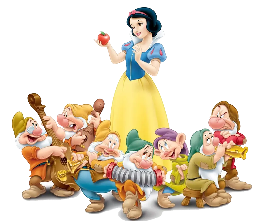 Snow White and the Seven Dwarfs PNG Photo Without Background 