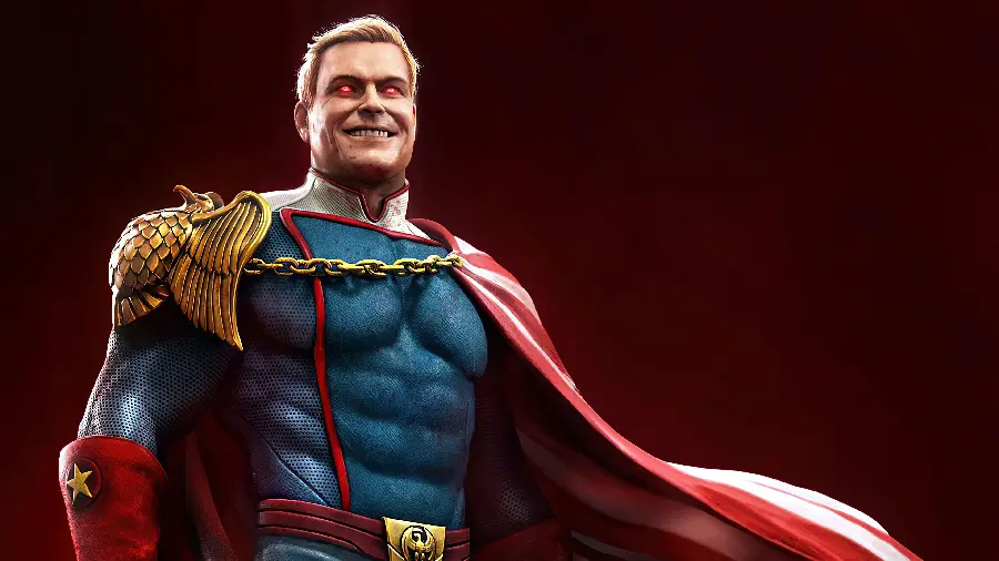 Homelander wallpaper with a simple background