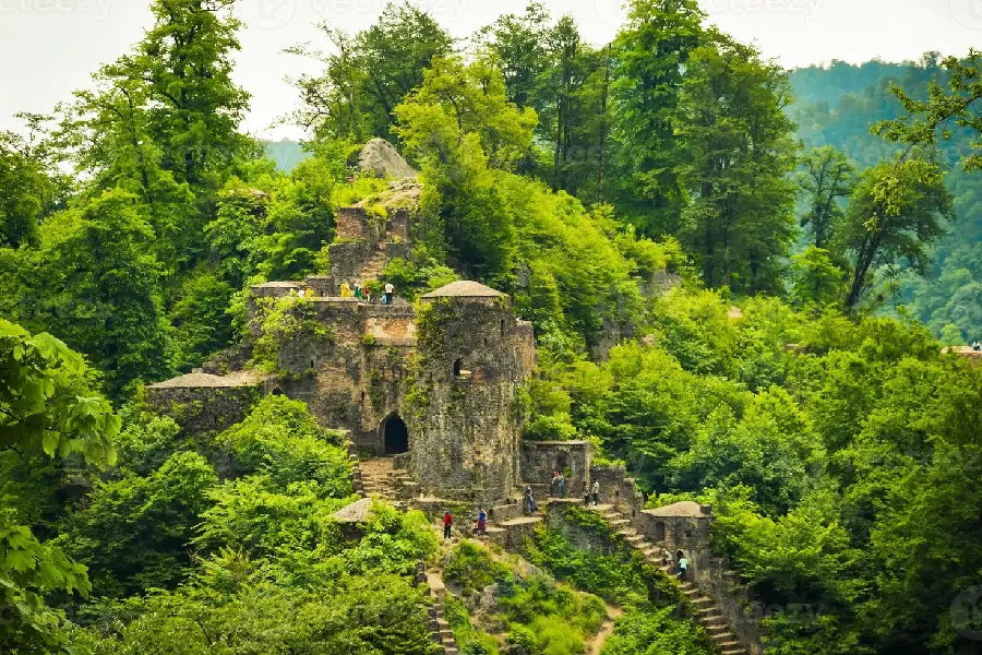 The most famous tourist area in the north of the country Iran 