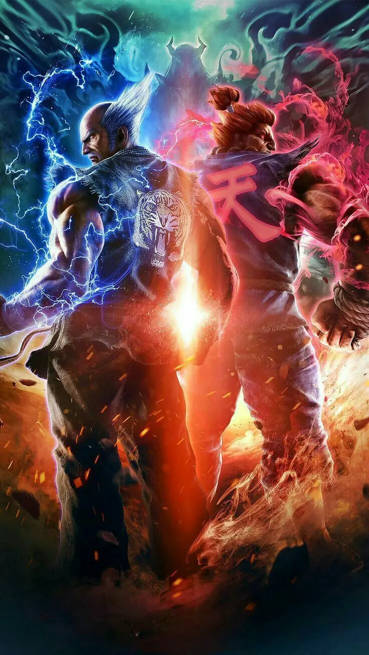 Spectacular wallpaper of Heihachi Mishima for phone background
