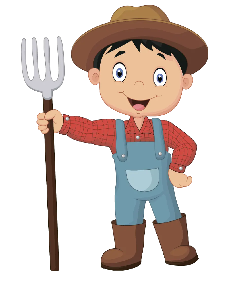 Download Gokuli and Funny Farmer Kid PNG Image