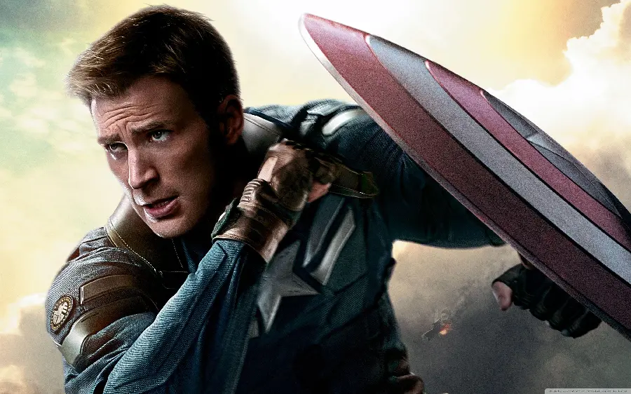 Wallpaper of Chris Evans, the famous actor of the role of Captain America