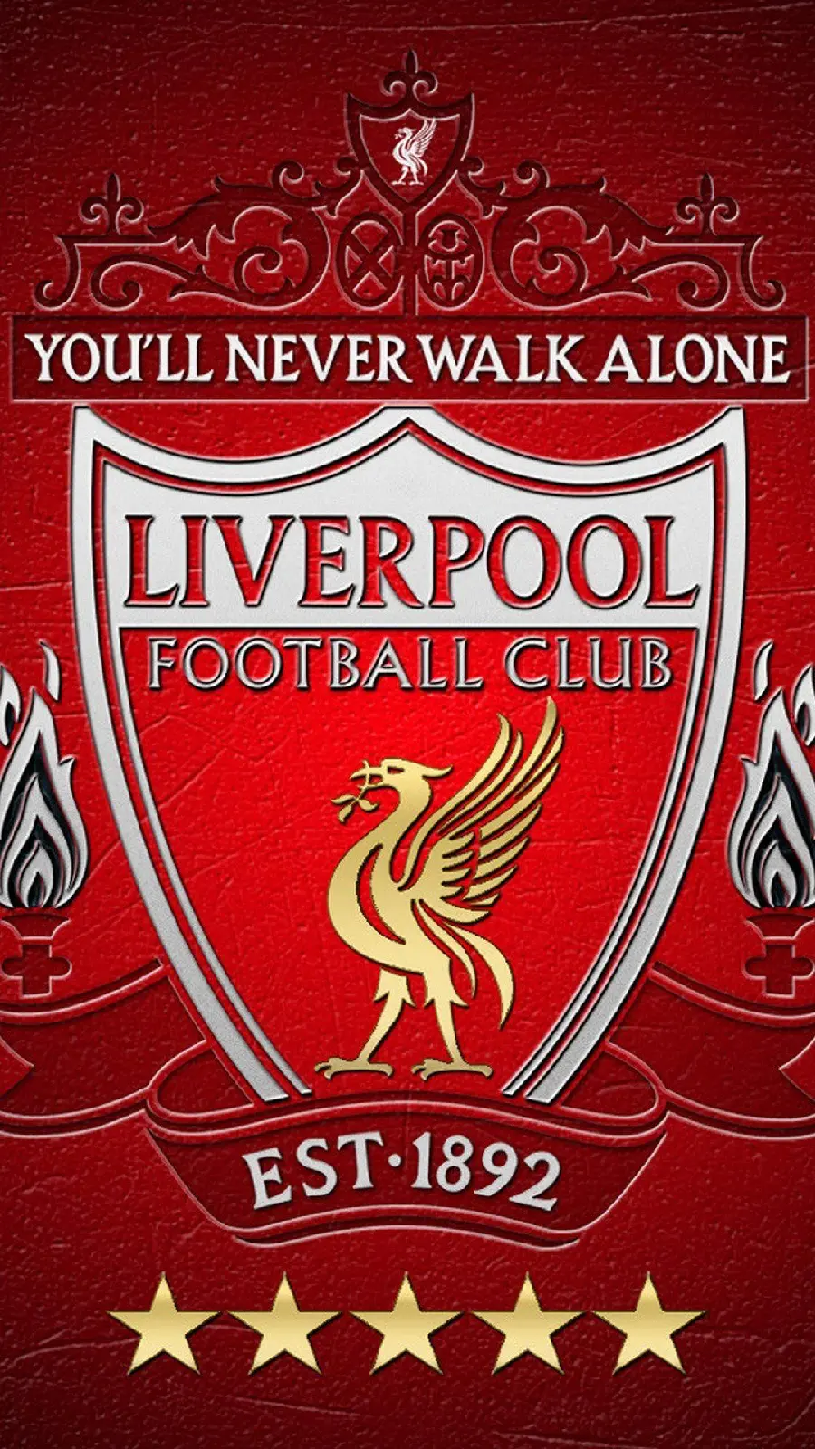 Wallpaper for a background suitable for football people with the Liverpool design