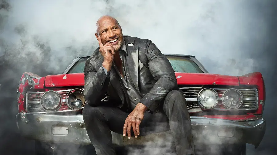 A great edited photo of Dwayne Johnson, a former professional wrestler