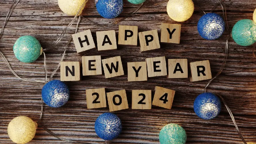 The most beautiful new photo for New Year and Christmas 2024 greetings