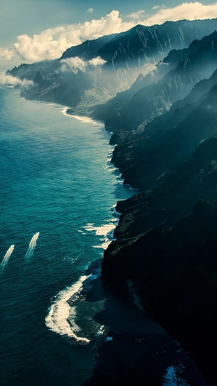Download the background of the sea and ocean wave design for the Samsung Galaxy A05s phone