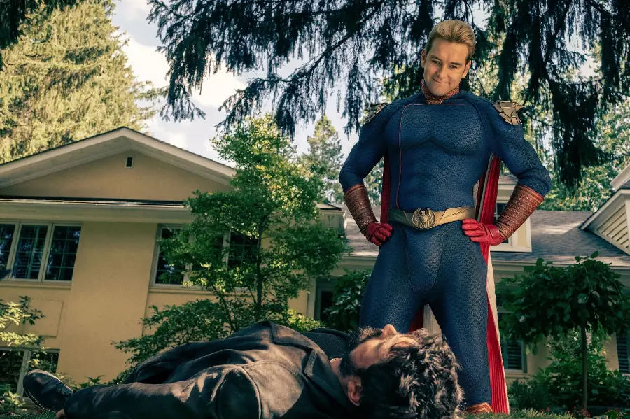 Homelander wallpaper, a superhero with strange powers