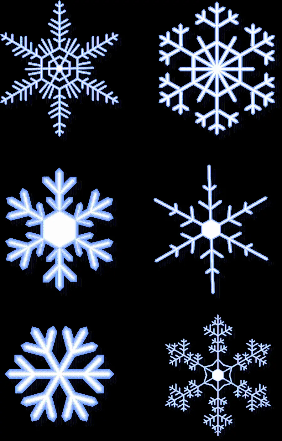 PNG and Cut Out Snowflakes PNG png