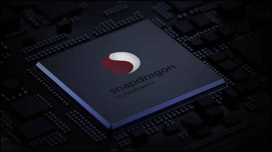 Image of Snapdragon processor, chip built on low-power basis