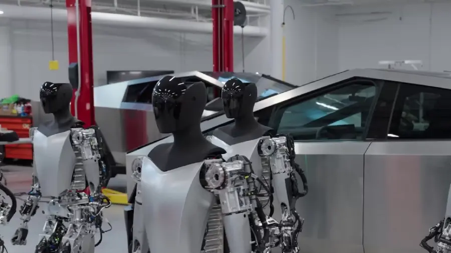 Stock photo of Optimus robot, Tesla's most prominent project in the last decade