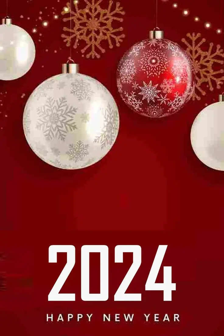 Download high-quality New Year 2024 and Christmas 2024 greeting photos