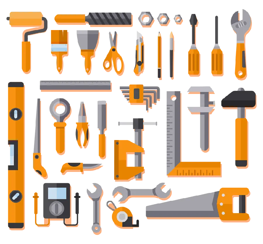 Download graphic design of carpentry tools in PNG format