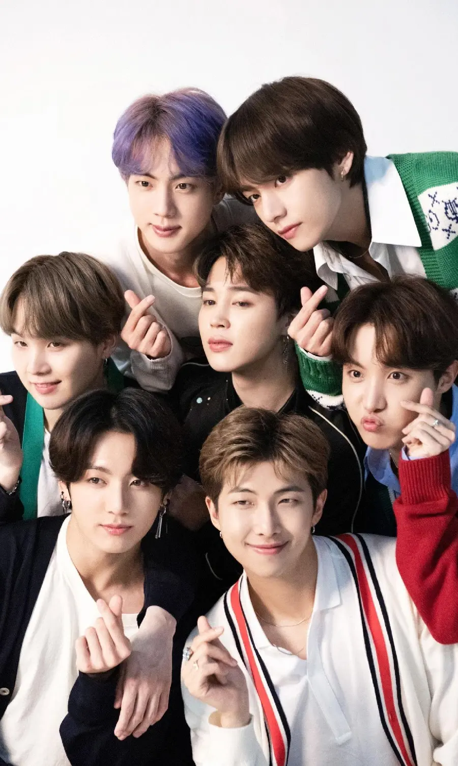 Interesting and spectacular photo of BTS suitable for backgrounds of all types of iPhone phones