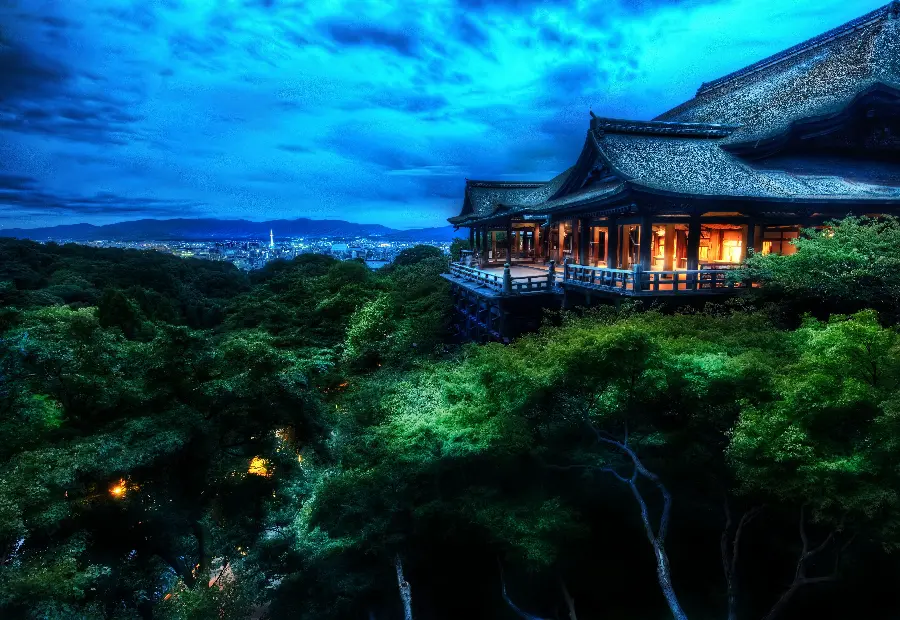 8k wallpaper for computer background of the attractive architecture of a temple