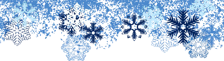 Creative painting photo of blue snowflakes in PNG format and cut out 