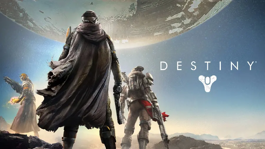 Special and unique wallpaper of the poster of the computer game Destiny