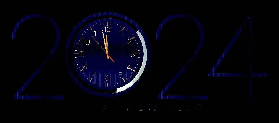 Free New Year 2024 Clock Image