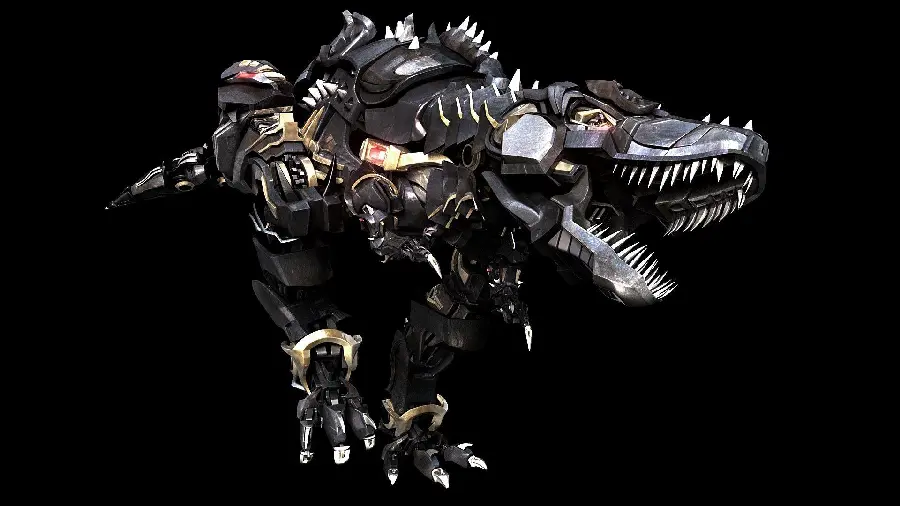 Photo of a cool and exciting robot on a black background