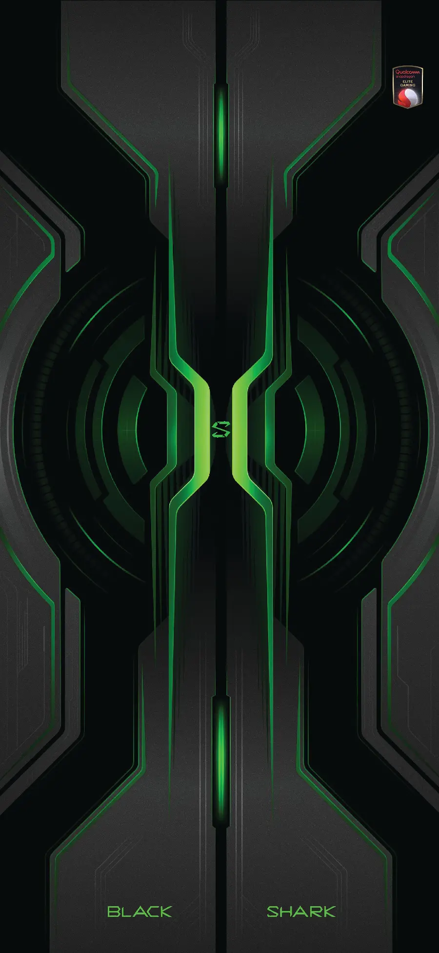 Xiaomi phone wallpaper in green and black theme 
