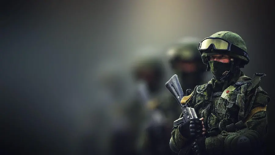 American military soldier wallpaper with a faded and faded background
