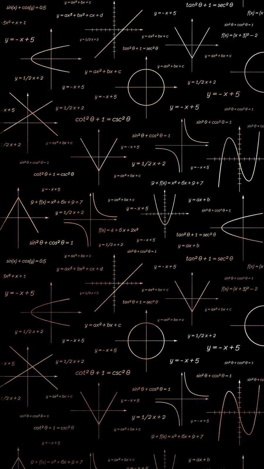 Free download of photos for iPhone backgrounds with physics texts on a black background