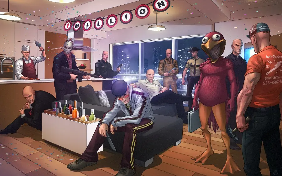Party photo in the GTA game for gamers' wallpapers 