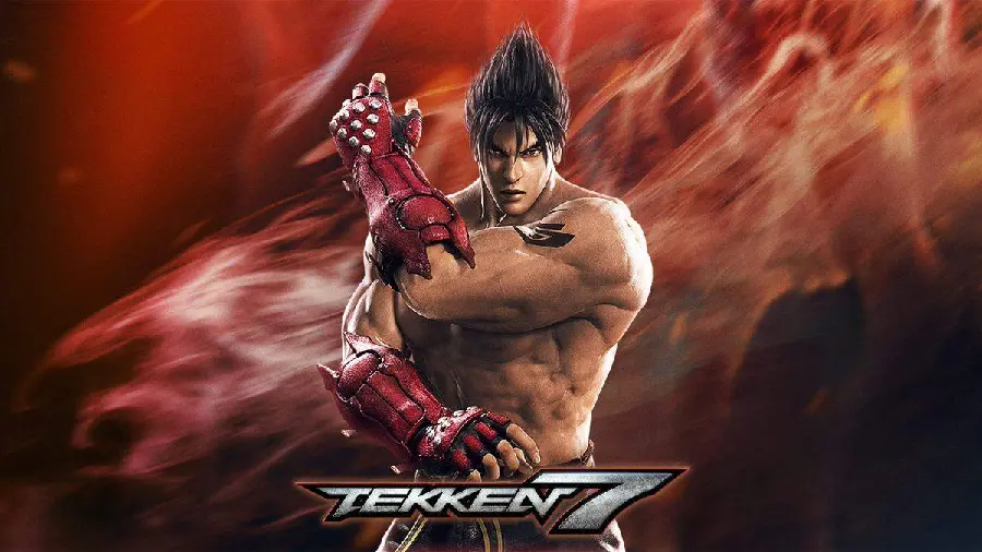 Background image of Jin Kazama for his fighting fans