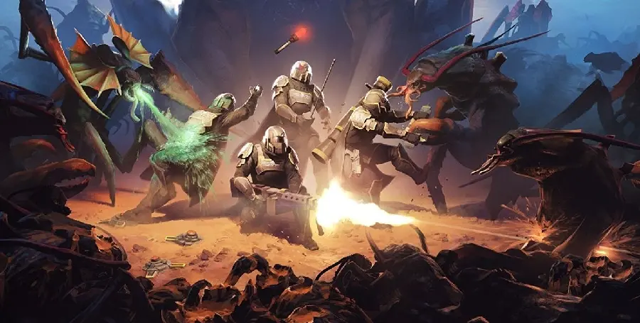 Helldivers 2 computer game trend design wallpaper