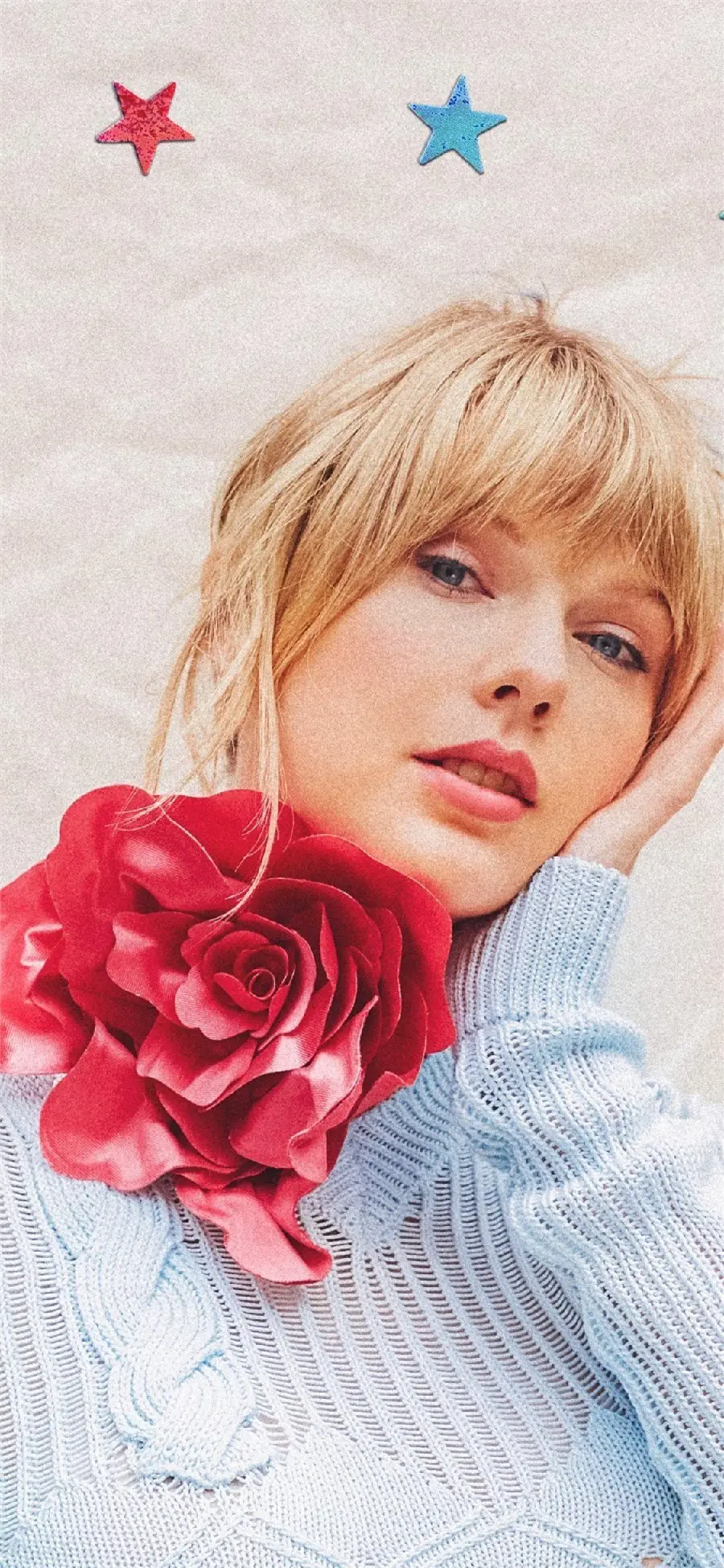 Beautiful and artistic background photo for the phone of the female singer Taylor Swift