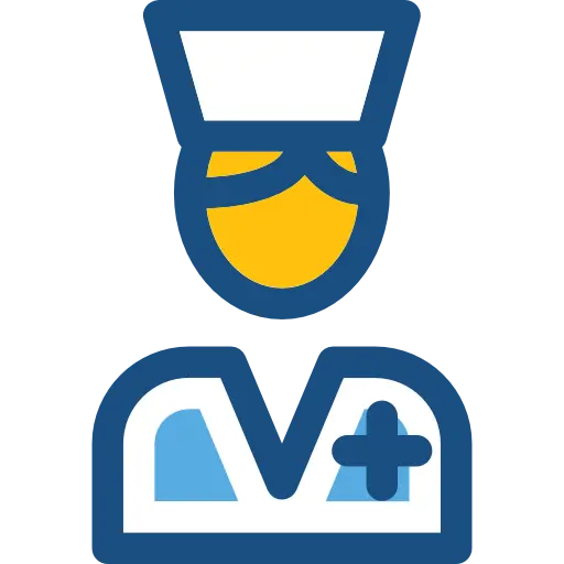 Female nurse image without face in PNG format