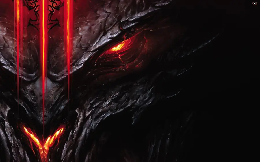 Wallpaper with a sense of horror from the popular game Diablo