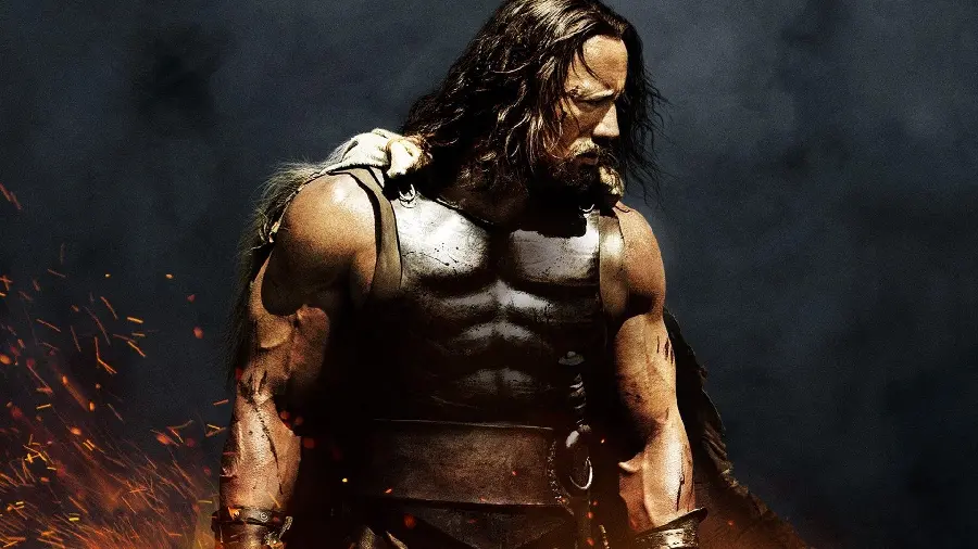 Image of Dwayne Johnson or the Rock as Hercules