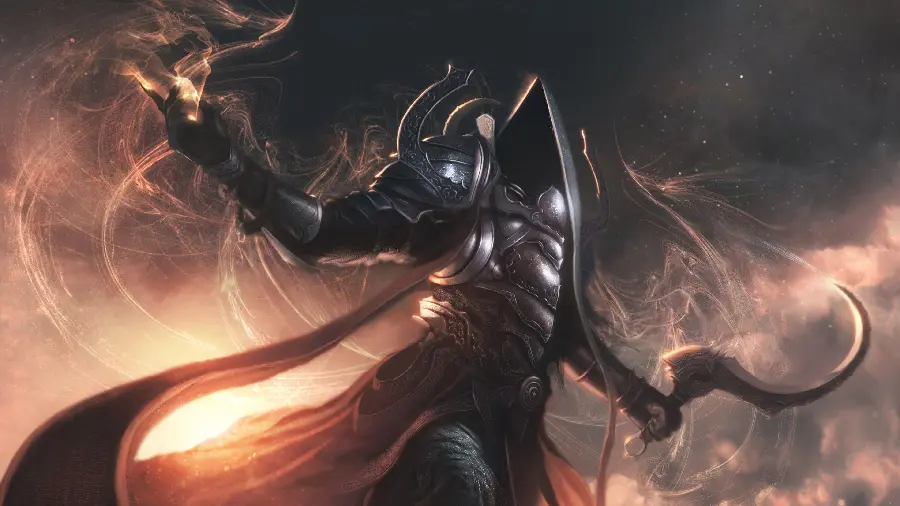 Background of strange creatures in the Diablo game