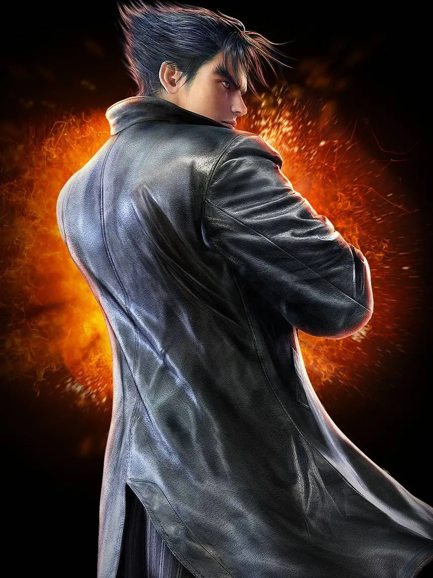 Jin Kazama Wallpaper with Black Long Coat