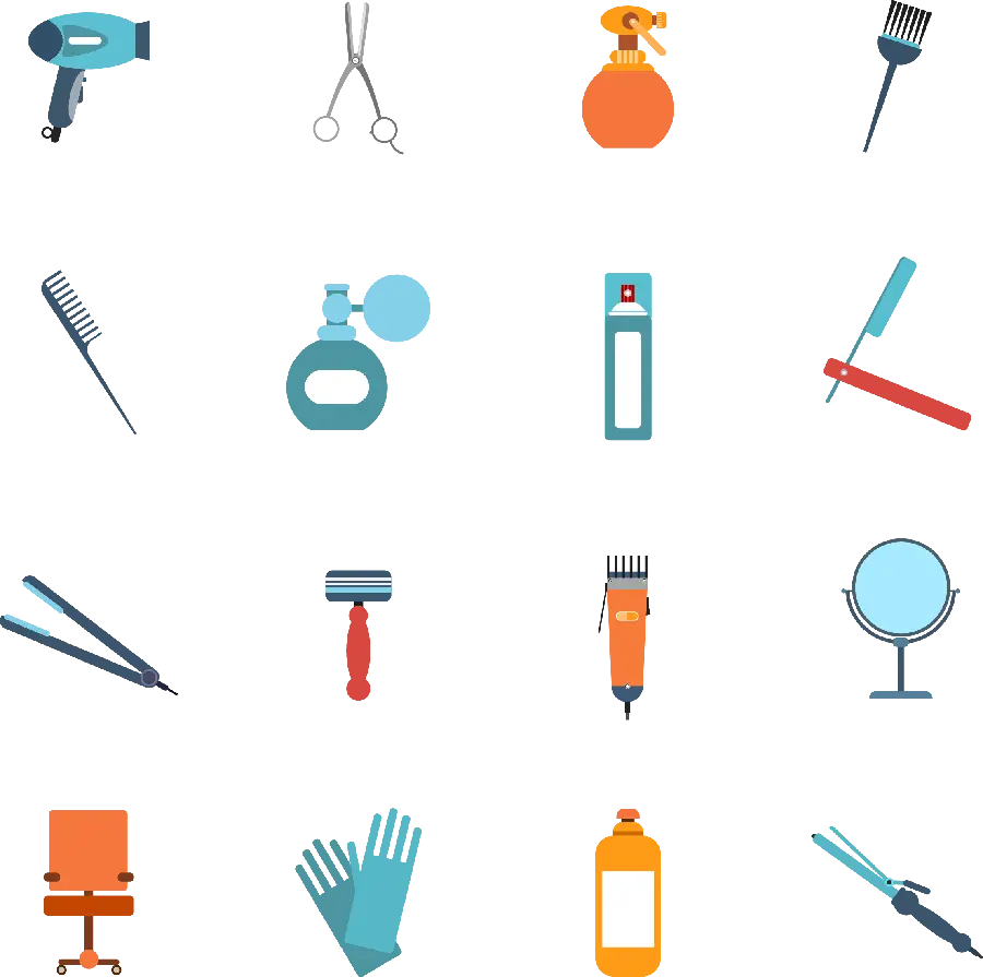 Hairdresser Logo Design Hairdressing Supplies in PNG Format and Cropped