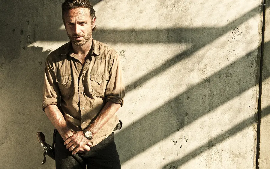 Attractive photo of Rick Grimes in the Walking Dead series Dead
