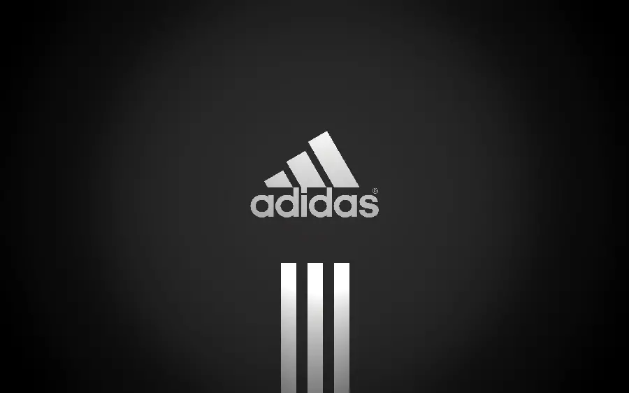 Stylish wallpaper for computer of the original Adidas logo