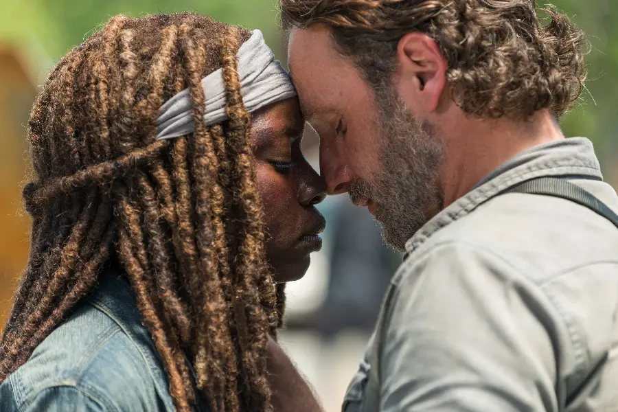 The most popular photo of Rick and Michonne in the fascinating and famous Walking Dead series