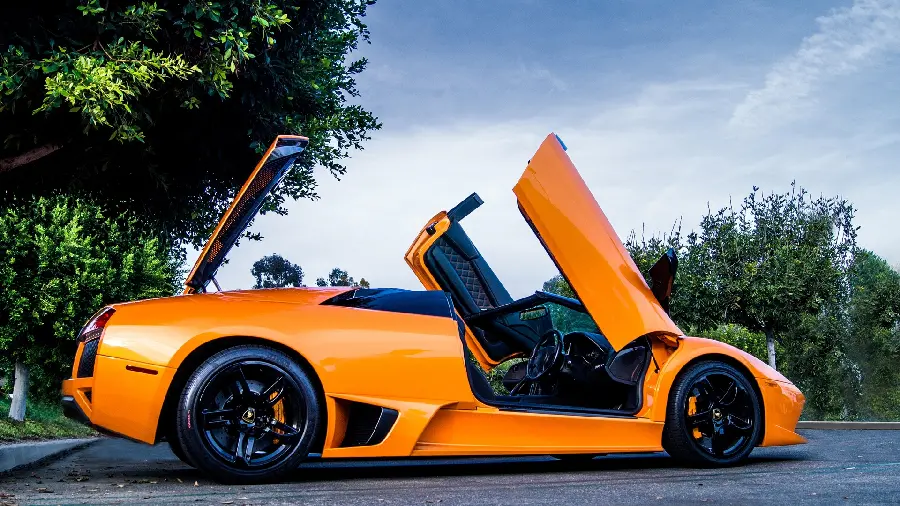 Stylish background background of luxury Lamborghini car for printing Tableau