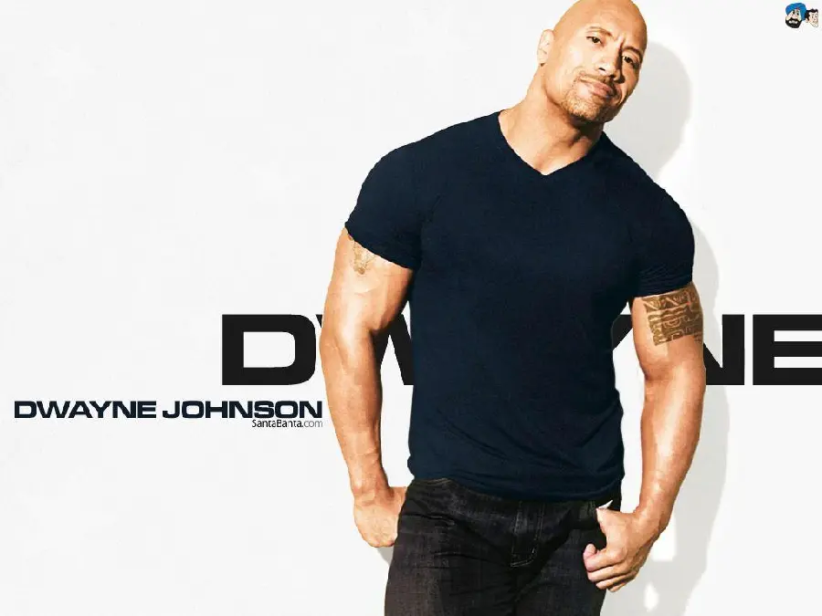 High-quality photo of Dwayne Johnson or the former wrestling Rock
