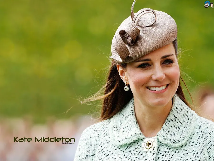 A very beautiful stock photo of Kate Middleton with three children from William