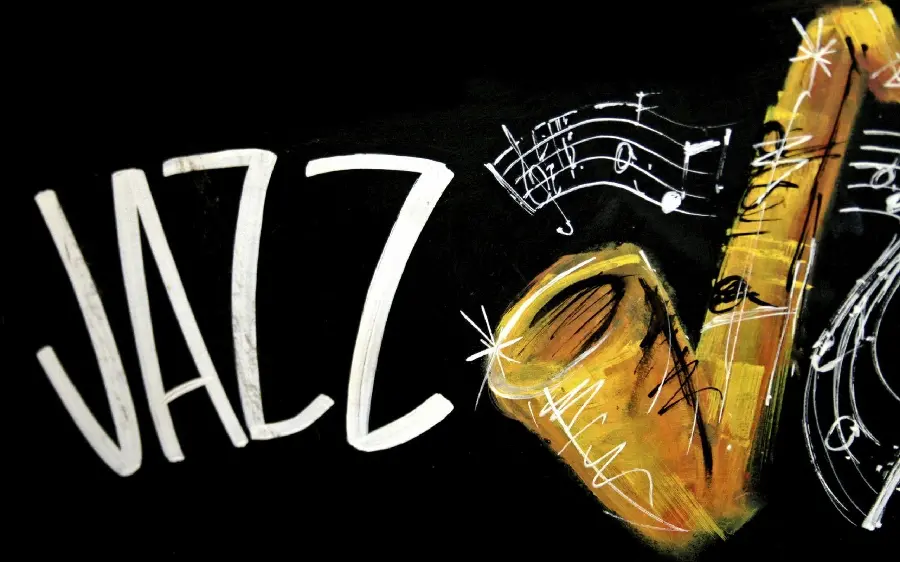 Background image suitable for high-inch screens of jazz music JAZZ