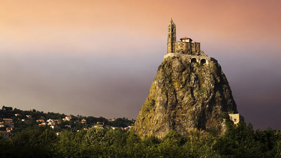 Photo of a small church in a high place of French attractions
