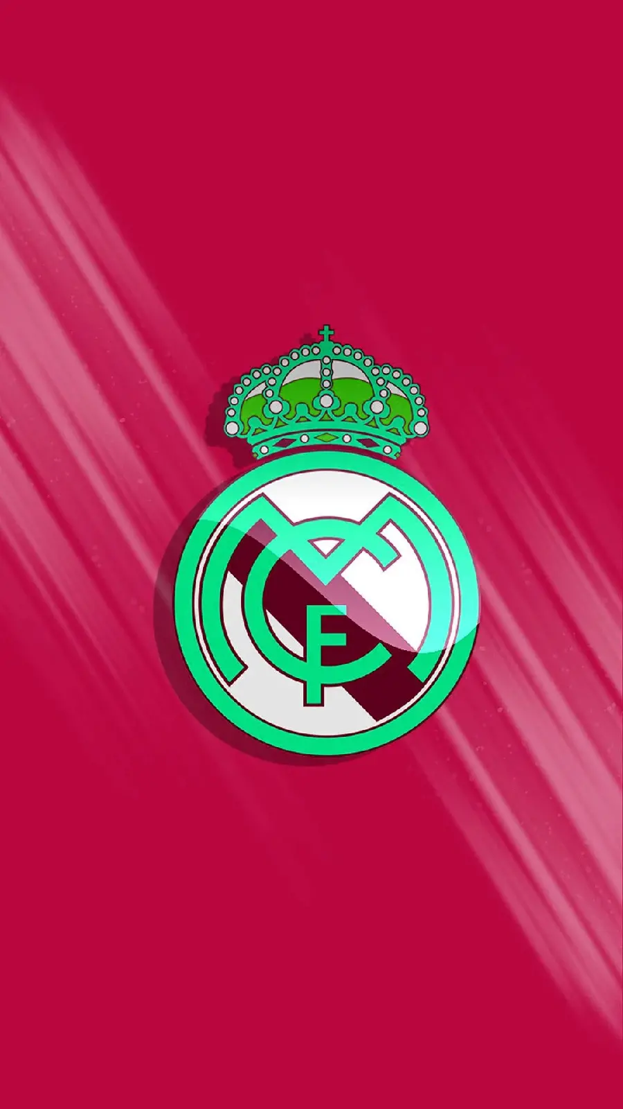Real Madrid club wallpaper on a red background 