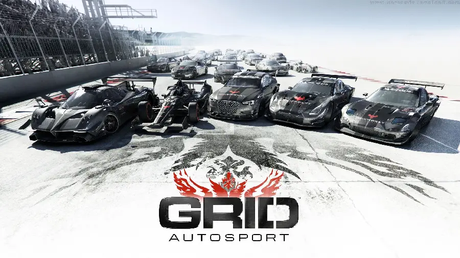 GRID game cover photo in a snowy and winter location for gaming computer wallpaper 